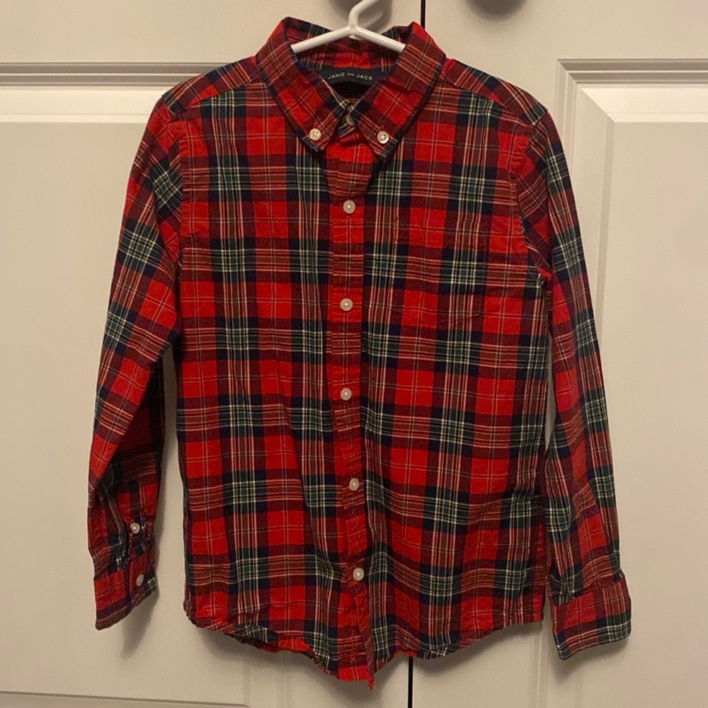 Janie & Jack plaid shirt